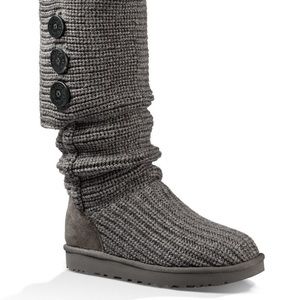 UGG Classic Cardy II knit boot - gray